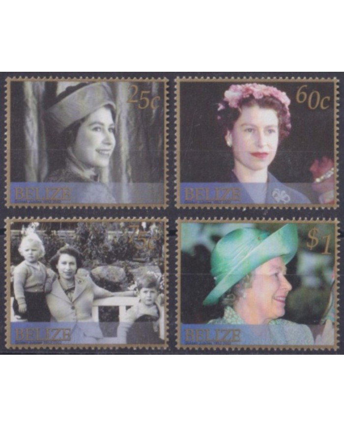 F-EX55600 BELIZE MNH 2002 ROYAL FAMILY QUEEN.