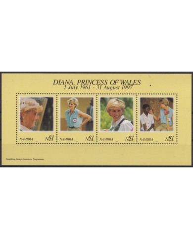 F-EX55603 NAMIBIA MNH 1997 ROYAL FAMILY LADY DIANA.
