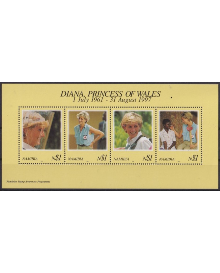 F-EX55603 NAMIBIA MNH 1997 ROYAL FAMILY LADY DIANA.