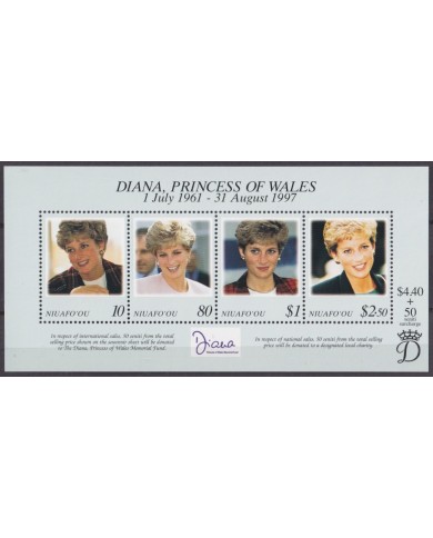 F-EX55617 NIUAFO´OU MNH 1997 ROYAL FAMILY LADY DIANA.