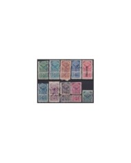 F-EX17139 MEXICO REVENUE 1901-02 CONTRIBUCION FEDERAL STAMPS LOT 1c...50$.