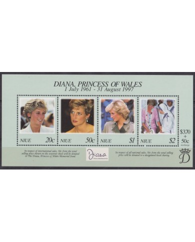 F-EX55616 NIUE MNH 1997 ROYAL FAMILY LADY DIANA.