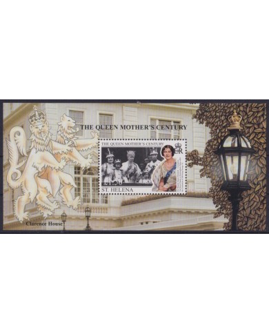 F-EX55606 ST HELENA IS MNH 1999 ROYAL FAMILY QUEEN MOTHER ANNIVERSARY.