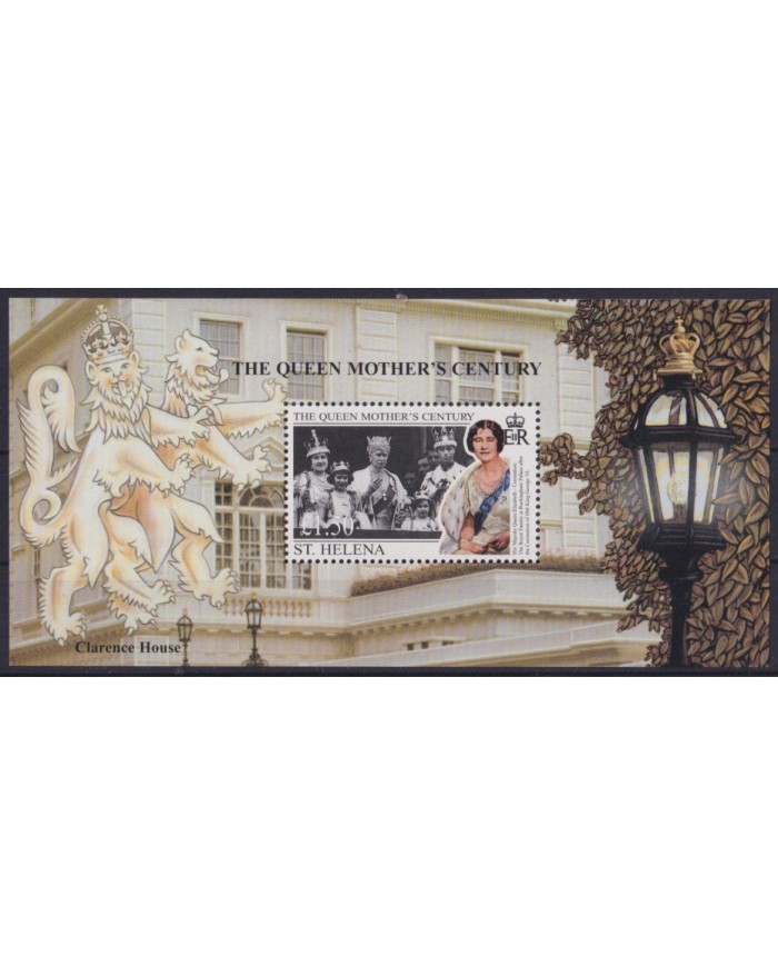 F-EX55606 ST HELENA IS MNH 1999 ROYAL FAMILY QUEEN MOTHER ANNIVERSARY.