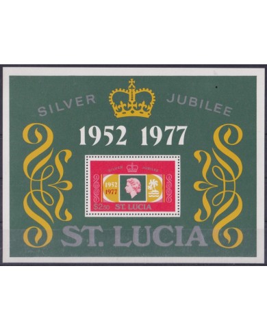F-EX55610 ST KITTS MNH 1977 ROYAL FAMILY QUEEN SILVER JUBILEE.
