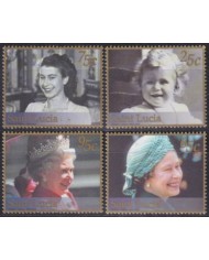 F-EX55625 ST LUCIA IS MNH 2002 ROYAL FAMILY QUEEN JUBILEE.