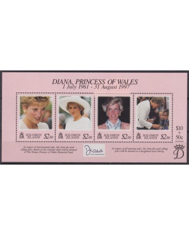 F-EX55613 SOLOMON IS MNH 1998 ROYAL FAMILY LADY DIANA.
