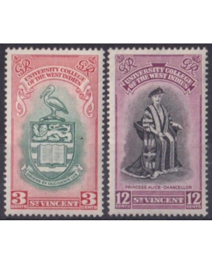 F-EX53650 ST VINCENT 1951 MNH UNIVERSITY COLLEGUE OF WEST INDIES.