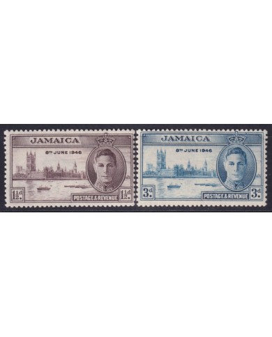 F-EX53658 JAMAICA 1946 MH VICTORY WESTMINSTER.