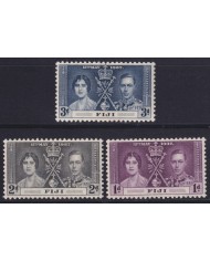 F-EX53660 FIJI 1937 MH CORONATION GEORGE VI.