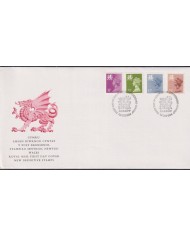 F-EX51392 UK ENGLAND FDC CARDIFF 1984 MACHIN WALES.