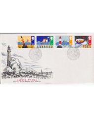 F-EX51398 UK ENGLAND FDC EDINBURGH 1985 SAFETY & SEA LIGHTHOUSE SHIP.