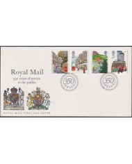 F-EX51400 UK ENGLAND FDC EDINBURGH 1985 350th PUBLIC SERVICE BUS POLICE.
