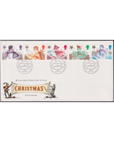 F-EX51404 UK ENGLAND FDC EDINBURGH 1985 CHRISTMAS PANTOMIME.