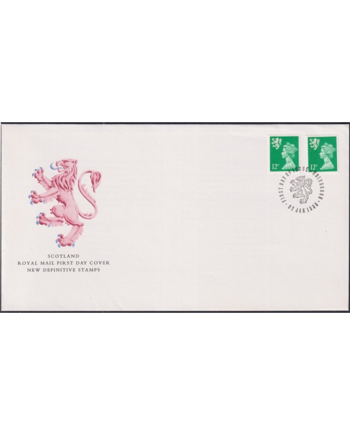 F-EX51409 UK ENGLAND FDC BELFAST 1986 MACHIN SCOTLAND.