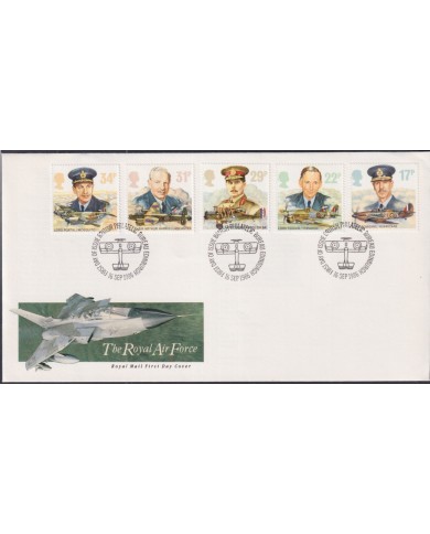 F-EX51420 UK ENGLAND FDC EDINBURGH 1986 ROYAL AIR FORCE AVIATION AIRPLANE.