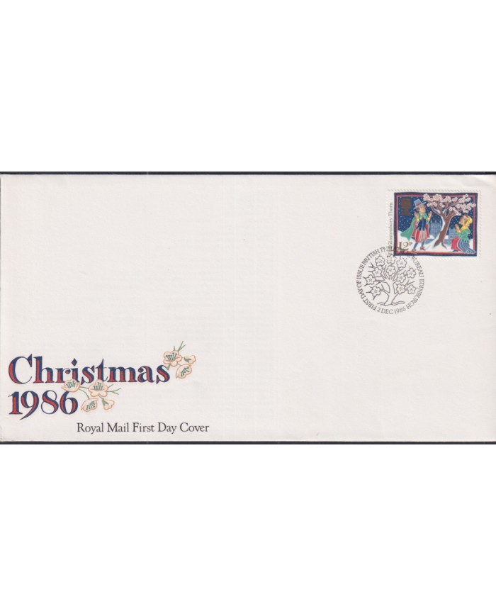 F-EX51422 UK ENGLAND FDC EDINBURGH 1986 MEDIEVAL ART PAINTING.