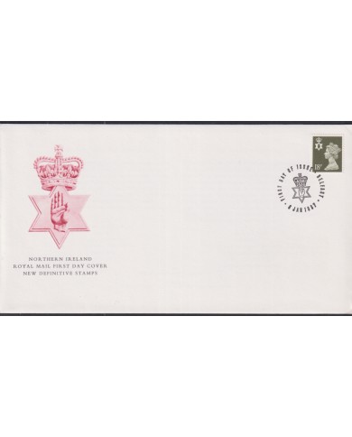 F-EX51424 UK ENGLAND FDC BELFAST 1987 MACHIN NORTH IRELAND.
