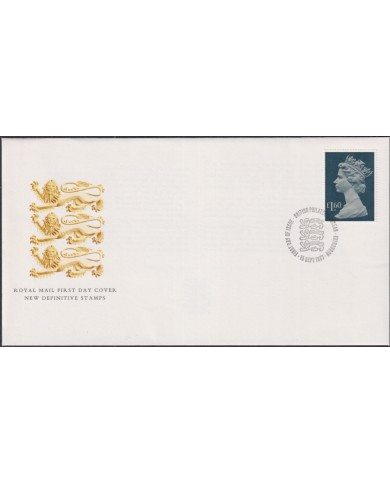 F-EX51432 UK ENGLAND FDC EDINBURGH 1986 MACHIN 1.6 POUND.