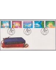 F-EX51433 UK ENGLAND FDC EDINBURGH 1987 CHRISTMAS CHILDREN TALES ITS MAGIC DRAWING.