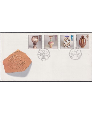 F-EX51435 UK ENGLAND FDC EDINBURGH 1987 STUDIO POTTERY ART.
