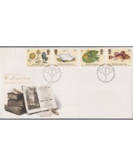 F-EX51437 UK ENGLAND FDC EDINBURGH 1987 LINNEAN SOCIETY NATURAL HISTORY BIRD FISH.