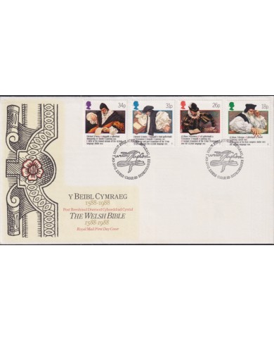 F-EX51438 UK ENGLAND FDC EDINBURGH 1988 WELSH BIBLE BEIBL CYMRAEG.
