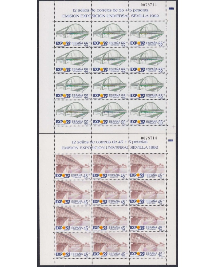 F-EX48158 ESPAÑA SPAIN 1992 MNH MINISHEET SEVILLA WORLD EXPO´92.