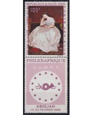 F-EX49677 UPPER VOLTA PHILEXAFRIQUE ART PAINTING ABIJAN A. CAMBON.