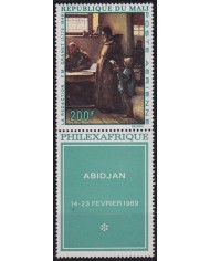 F-EX49679 MALI PHILEXAFRIQUE ART PAINTING ABIJAN F.N. GRANET.