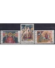 F-EX49647 CYPRUS MNH 1974 RELIGION ART PAINTING CHRIST CHRISTMAS.