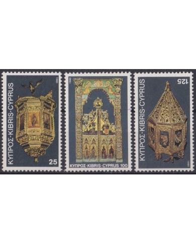 F-EX49689 CYPRUS MNH 1980 RELIGION ART PAINTING CHRIST CHRISTMAS.