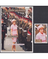 F-EX55635 COOK IS MNH 1998 ROYAL FAMILY LADY DIANA SPENCER.