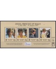 F-EX55636 ASCENSION IS MNH 1998 ROYAL FAMILY LADY DIANA SPENCER.