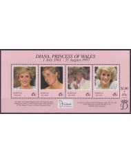 F-EX55639 NORFOLK IS MNH 1998 ROYAL FAMILY LADY DIANA SPENCER.