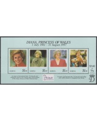 F-EX55647 SAMOA IS MNH 1998 ROYAL FAMILY LADY DIANA SPENCER.