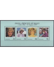 F-EX55655 BAHAMAS IS MNH 1998 ROYAL FAMILY LADY DIANA SPENCER.