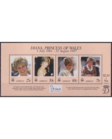 F-EX55657 KIRIBATI IS MNH 1998 ROYAL FAMILY LADY DIANA SPENCER.