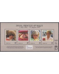 F-EX55658 TOKELAU IS MNH 1998 ROYAL FAMILY LADY DIANA SPENCER.