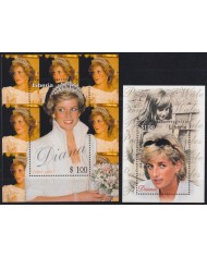 F-EX53092 LIBERIA MNH 1998 ROYAL FAMILY LADY DIANA SPENCER.