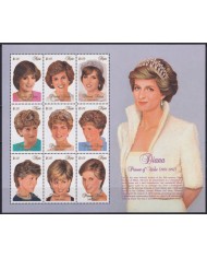 F-EX55090 NEVIS MNH 1998 ROYAL FAMILY LADY DIANA SPENCER IN MEMORIAM.