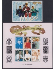 F-EX54071 MALDIVES IS MNH 1998 ROYAL FAMILY LADY DIANA IN MEMORIAM.