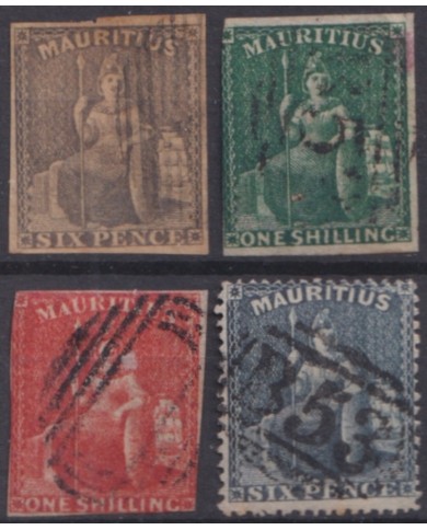 F-EX52296 MAURITIUS 1859-62 STAMPS LOT + 300€ CATALOGUE.
