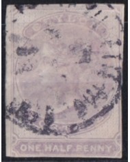 F-EX52308 MAURITIUS 1857-58 Nº12 VICTORIA IMPERFORATED 1 ½ p + 225€.