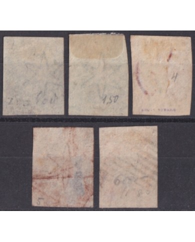 F-EX52326 CEYLON SRI LANKA 1857-1858 VICTORIA QUEEN +925€.