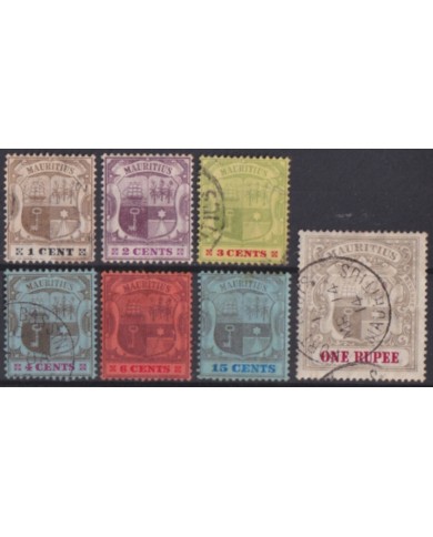 F-EX52328 MAURITIUS 1905-1907 COAT OF ARMS +110€.
