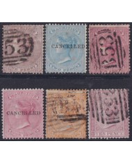 F-EX52332 MAURITIUS 1863-1870 VICTORIA QUEEN CC WATERMARK + 120€ LOT.