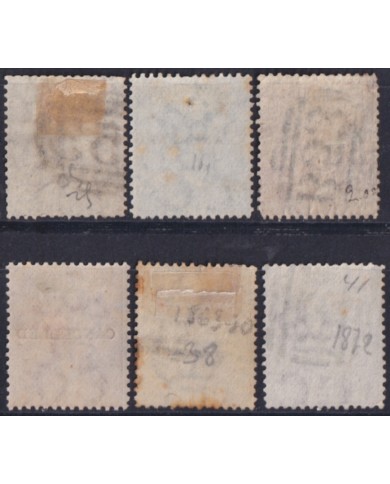 F-EX52332 MAURITIUS 1863-1870 VICTORIA QUEEN CC WATERMARK + 120€ LOT.
