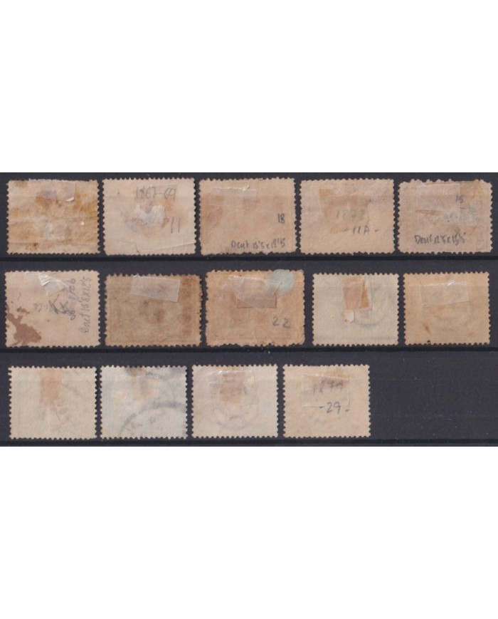 F-EX52736 EGYPT 1867-81 SPHINX & PYRAMID STAMPS LOT.
