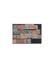 F-EX16939 JAPAN NIPPON REVENUE STAMPS LOT ALL DIFFERENT.